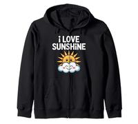 Me encanta Sunshine Happy Sun and Cloud Sudadera con Capucha