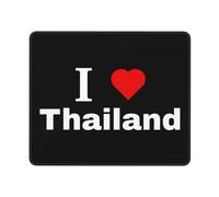 Me Encanta Tailandia Alfombrilla De Escritorio Lavable Alfombrilla De Ratón Bordes Cosidos Mousepad para Pc Hogar Gaming 25X30Cm