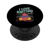 Me Encanta Tejer Agujas de Hilo Entusiasta PopSockets PopGrip Adhesivo