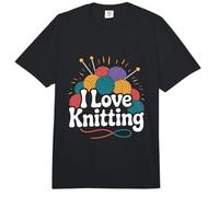 Me Encanta Tejer Bolas de Hilo, Agujas y diversión Comfort Colors Adult Heavyweight T-Shirt