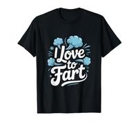 Me Encanta tirarse un Pedo a Las Nubes Lindas Humor Divertido Camiseta gráfica económica