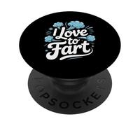 Me encanta tirarse un pedo a las nubes lindas Humor divertido PopSockets PopGrip Adhesivo