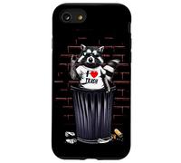 Me Encanta Trash Funny Raccoon Trash Panda Carcasa para iPhone SE (2020) / 7/8