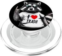 Me encanta Trash Funny Raccoon Trash Panda PopSockets PopGrip para MagSafe