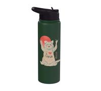 Me encanta Trash Raccoon Trash Panda Divertido Arte callejero DueLy Stainless Steel Insulated Water Bottle