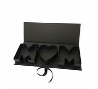 Me encanta U carta vacía flor caja del día de la madre moda floral embalaje para fiestas DIY Presente Decoraciones Celebración