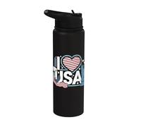 Me encanta USA American Pride Liberty Stainless Steel Insulated Water Bottle