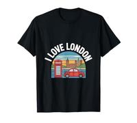 Me Encanta Viajar por el icónico Paisaje Urbano de Londres Camiseta