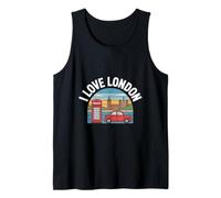 Me Encanta Viajar por el icónico Paisaje Urbano de Londres Camiseta sin Mangas