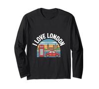 Me Encanta Viajar por el icónico Paisaje Urbano de Londres Manga Larga