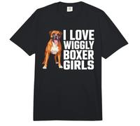 Me Encanta Wiggly Boxer Girls, Divertido Meme de Perro bóxer para Mascotas Comfort Colors Adult Heavyweight T-Shirt