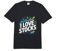 Me encantan Las acciones Diseño Entusiasta del Mercado de valores Comfort Colors Adult Heavyweight T-Shirt