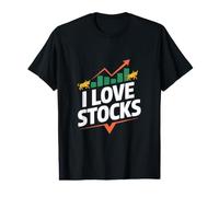 Me encantan Las acciones entusiastas del Mercado alcista Camiseta gráfica económica