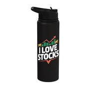 Me encantan las acciones entusiastas del mercado alcista Stainless Steel Insulated Water Bottle