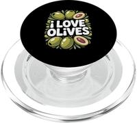 Me encantan Las Aceitunas apasionadas Frutas Verdes PopSockets PopGrip para MagSafe