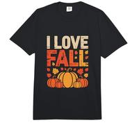 Me encantan Las Calabazas con Hojas de otoño Comfort Colors Adult Heavyweight T-Shirt