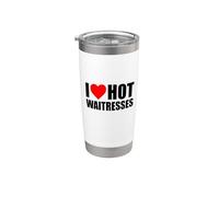 Me encantan las camareras calientes para aquellos que aman a su camarera caliente Vaso térmico de acero inoxidable de doble pared