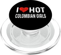 Me encantan Las Chicas Colombianas Calientes - Colombia Corazón Esposa Novia PopSockets PopGrip para MagSafe