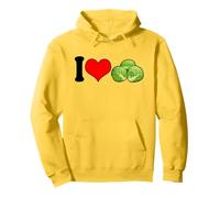 Me encantan Las Coles de Bruselas Verduras Divertidas Sudadera con Capucha