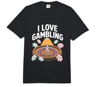 Me encantan Las fichas de Ruleta de Casino de Juego Comfort Colors Adult Heavyweight T-Shirt