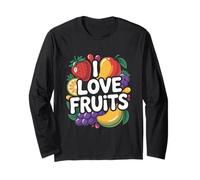 Me encantan las frutas, vibrant Fresh Delight Manga Larga