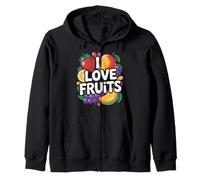 Me encantan las frutas, vibrant Fresh Delight Sudadera con Capucha