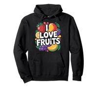 Me encantan las frutas, vibrant Fresh Delight Sudadera con Capucha