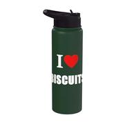 Me encantan las galletas para los amantes de las galletas y los panaderos Stainless Steel Insulated Water Bottle