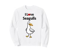 Me encantan Las gaviotas Sudadera