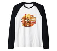 Me encantan Las Hojas de otoño para niños con Forma de Ardilla, adorables Camiseta Manga Raglan
