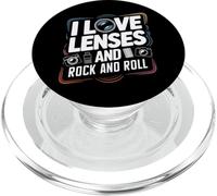 Me encantan Las Lentes y la fotografía de Rock and Roll Amantes de la música PopSockets PopGrip para MagSafe