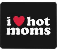 Me Encantan Las Mamás Calientes Alfombrilla De Escritorio Bordes Cosidos Mouse Pad Portátil Mousepad para Gaming Hogar Ordenador 25X30Cm
