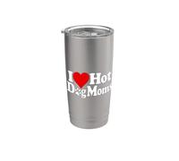 ME ENCANTAN LAS MAMÁS DE HOT DOG Vaso térmico de acero inoxidable de doble pared
