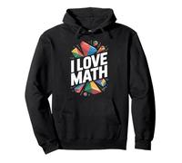 Me encantan las matemáticas, entusiasta de las formas geométricas Sudadera con Capucha