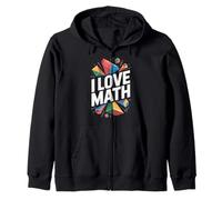 Me encantan las matemáticas, entusiasta de las formas geométricas Sudadera con Capucha
