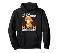 Me encantan las matemáticas, hace llorar a la gente Sudadera con Capucha