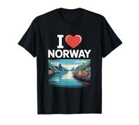 Me encantan Las montañas escénicas de los fiordos de Noruega Camiseta