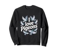 Me encantan Las Palomas Urban Bird Lover Pigeon Fancy Sudadera