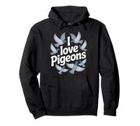 Me encantan Las Palomas Urban Bird Lover Pigeon Fancy Sudadera con Capucha