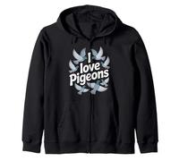 Me encantan Las Palomas Urban Bird Lover Pigeon Fancy Sudadera con Capucha