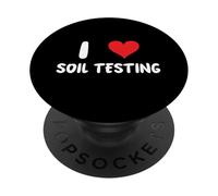Me encantan las pruebas de suelo Granjero Cultivos Ingeniero de campo PopSockets PopGrip Adhesivo