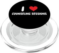 Me encantan las sesiones de asesoramiento - Corazón - Terapeuta de terapia PopSockets PopGrip para MagSafe