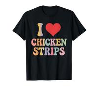 Me encantan las tiras de pollo, retro y divertidas, amante de la comida rápida Camiseta