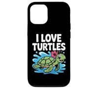 Me encantan las tortugas, lindo toque de hibisco tropical Carcasa para iPhone 12/12 Pro