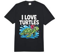 Me encantan Las Tortugas, Lindo Toque de Hibisco Tropical Comfort Colors Adult Heavyweight T-Shirt