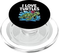 Me encantan las tortugas, lindo toque de hibisco tropical PopSockets PopGrip para MagSafe