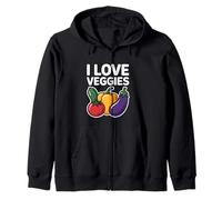 Me encantan las verduras para entusiasta de los jardines frescos Sudadera con Capucha
