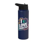 Me encantan las vibraciones de la música dubstep Stainless Steel Insulated Water Bottle
