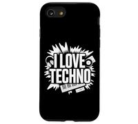 Me encantan Las Vibraciones del Groove de los entusiastas del Techno Carcasa para iPhone SE (2020) / 7/8