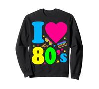 Me encantan los 80 años ochenta Sudadera